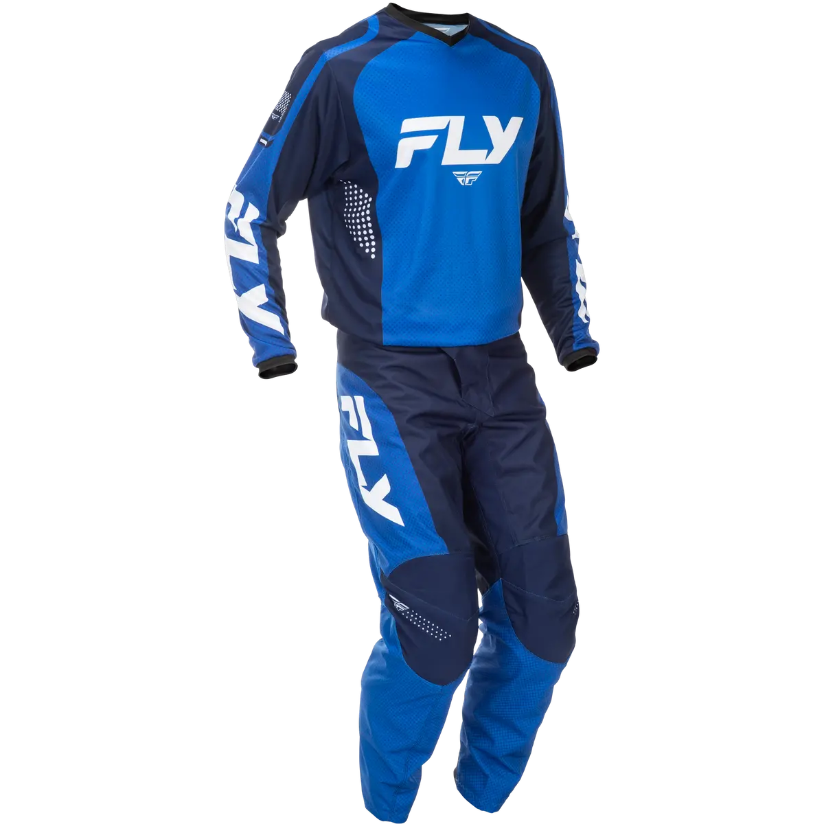 2026 Fly Racing Adult F-16 Gear Combo - Blue/Dark Blue/White 1