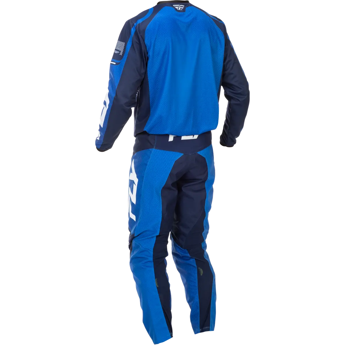 2026 Fly Racing Adult F-16 Gear Combo - Blue/Dark Blue/White 2