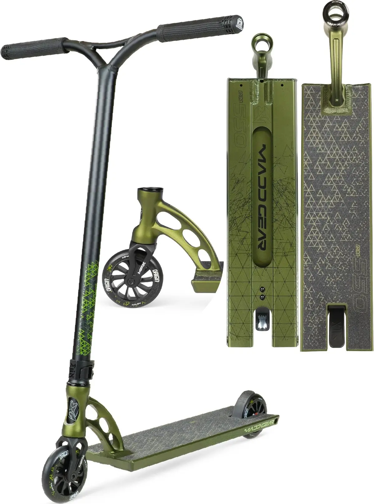 Madd Gear Origin 550 Scooter Olive Fatigue 1