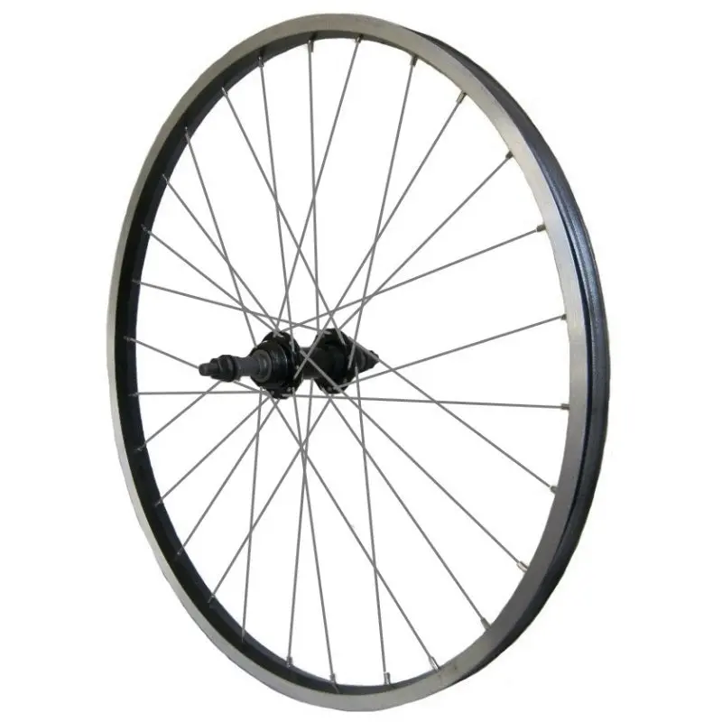 Rear 24" Alloy/Steel Screw-On Wheel Black 1