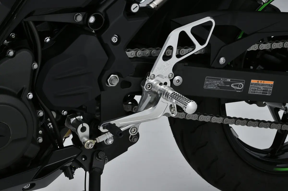Over Racing 4 Position Rear Set Silver For Ninja400 18- [51-722-01] 1