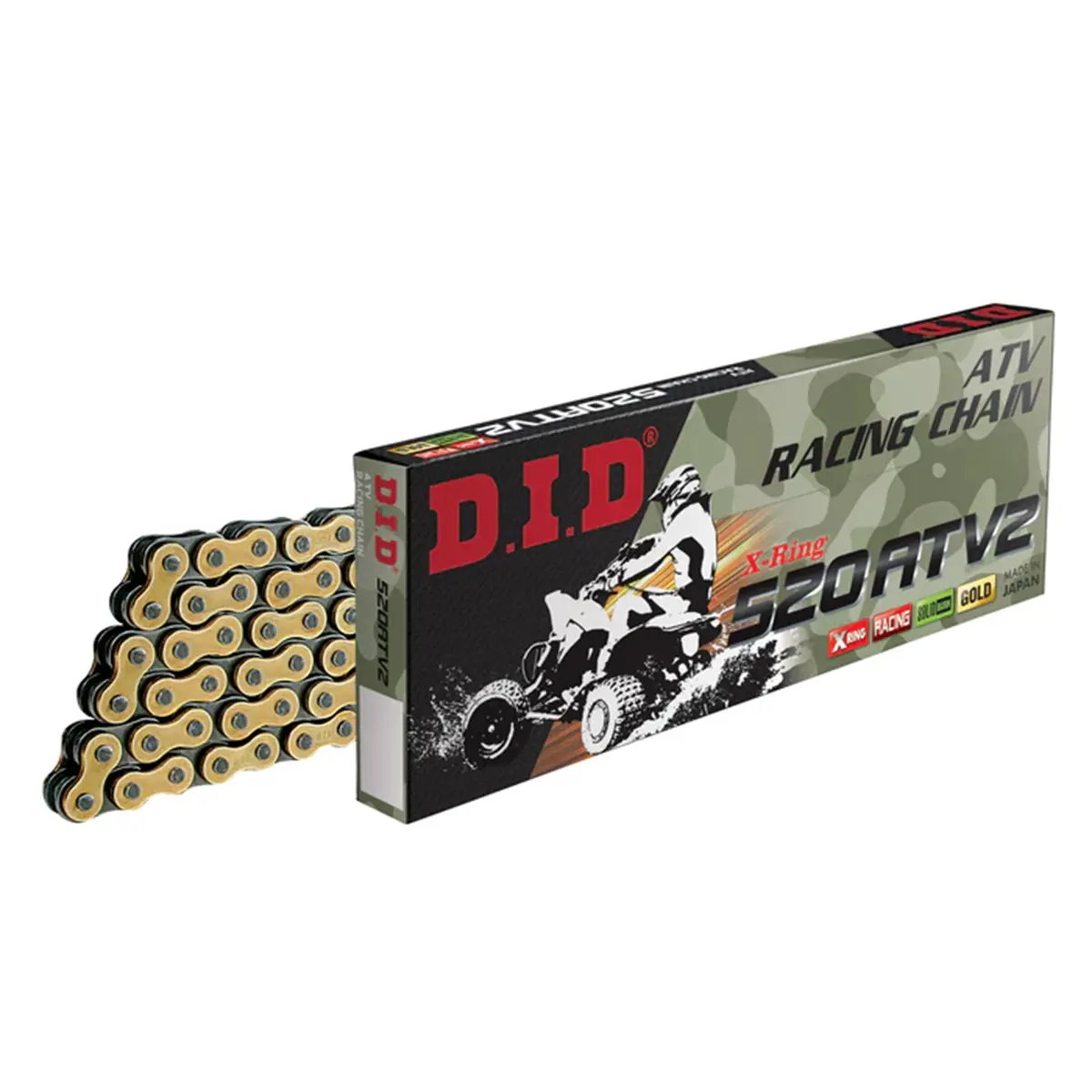 D.I.D Atv2 520 Gold X-Ring Chain 1