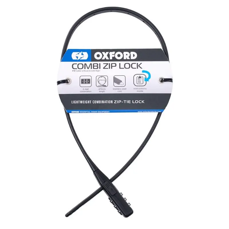 Oxford Combi Zip Lock Black 1