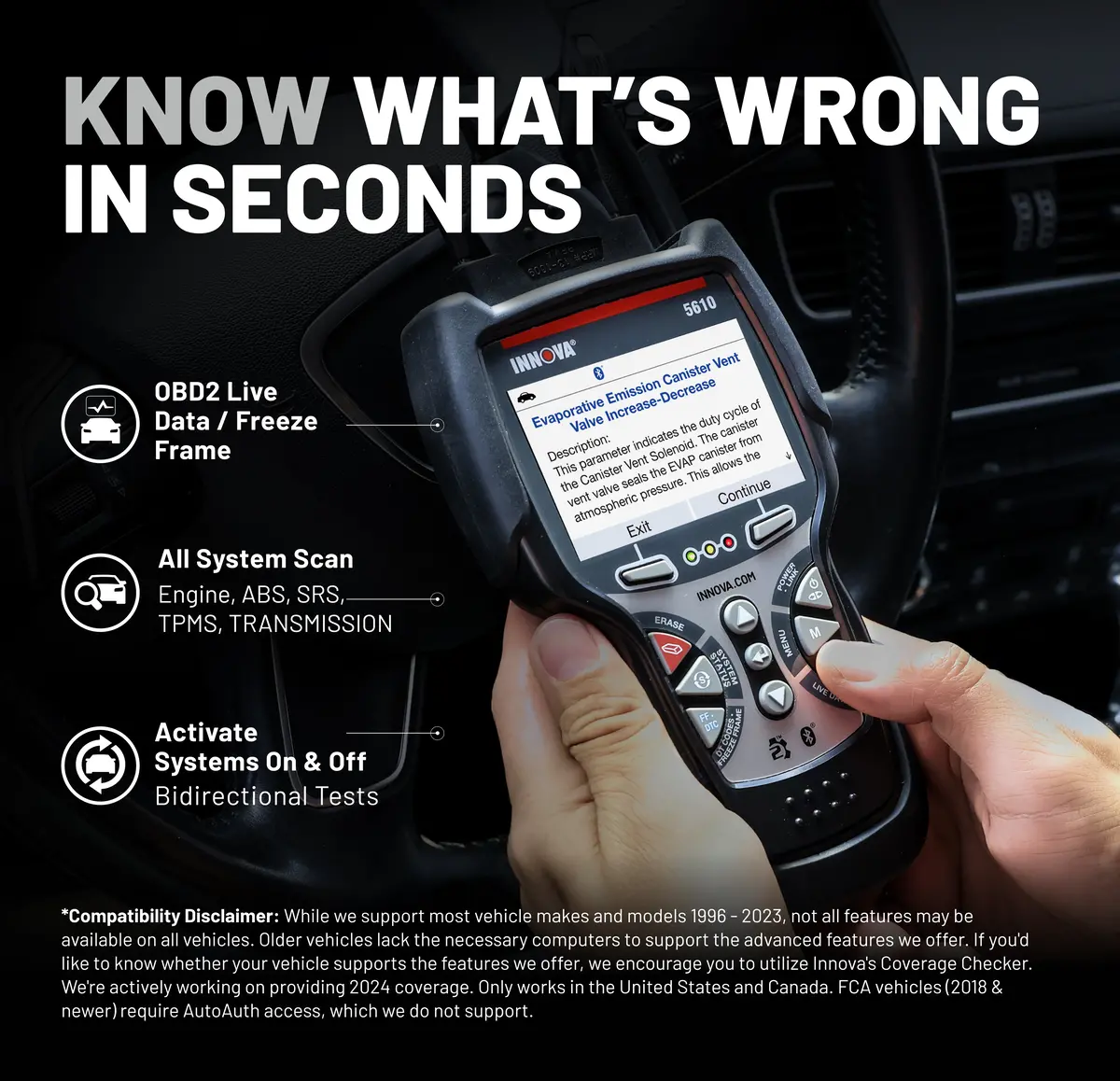 Innova 5610 - Obd2 Bi-Directional Scanner 2