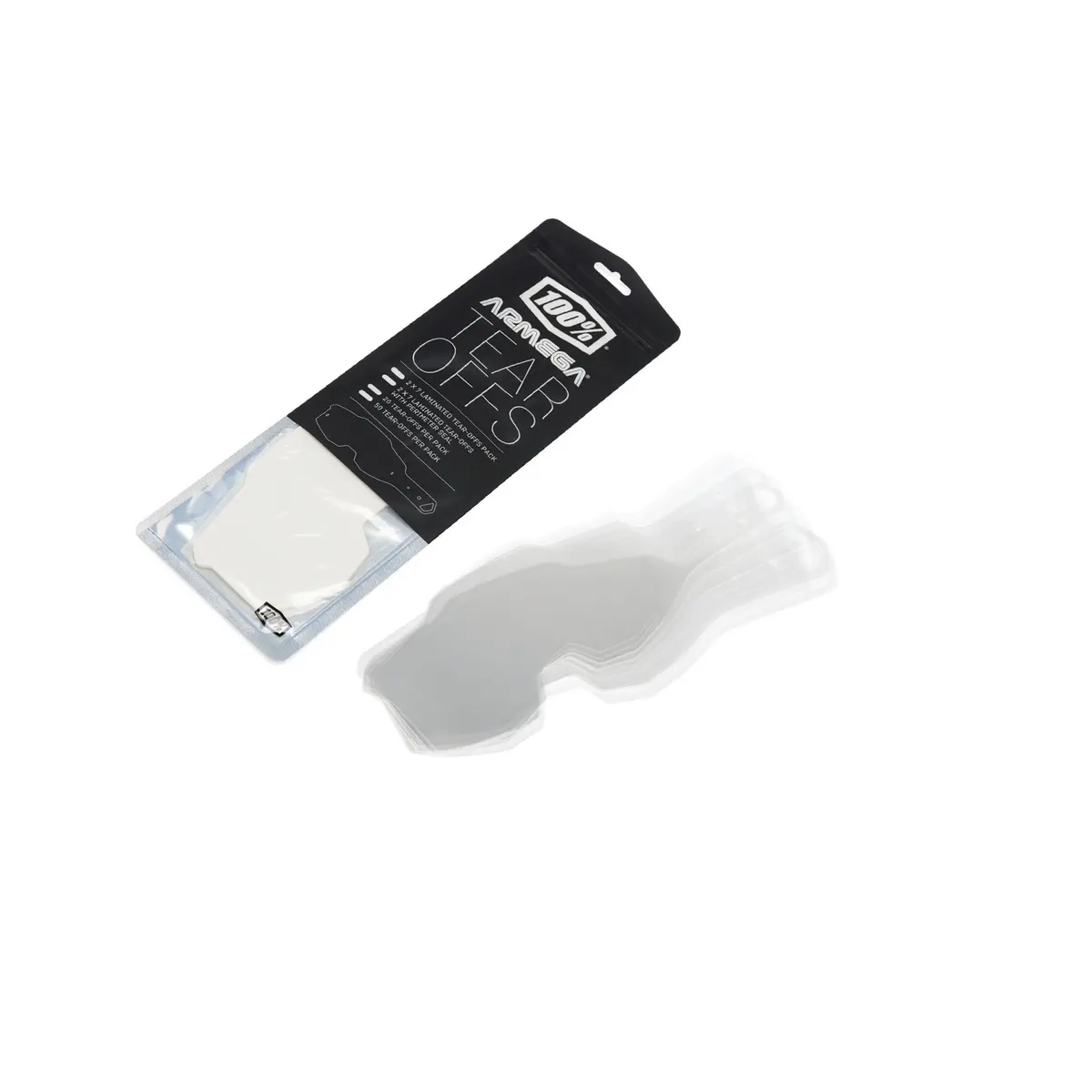 100% Armega Goggle Tear-Offs 1