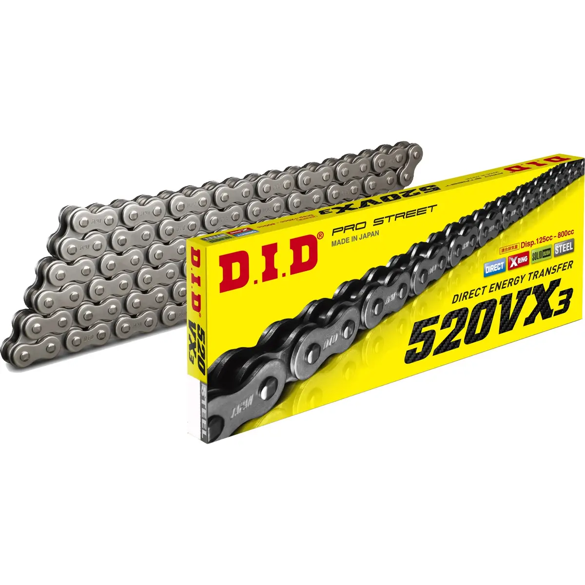 D.I.D 520Vx3 X-Ring Natural Chain 1