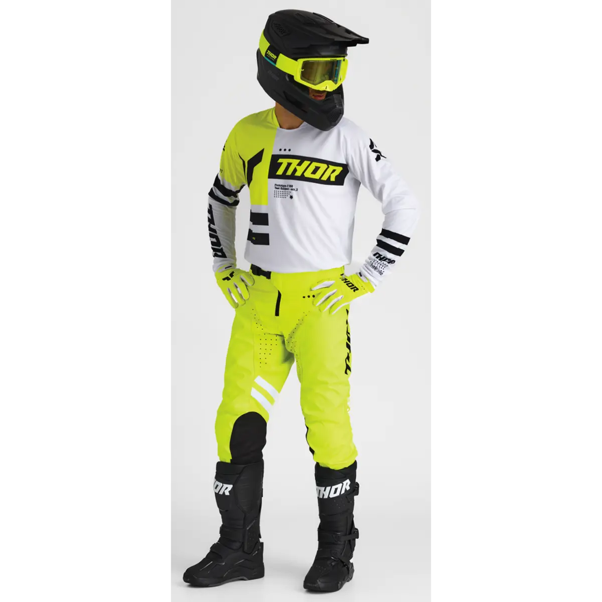 2025 Thor Racing Adult Launchmode Dozer Acid/Black Gear Combo 3