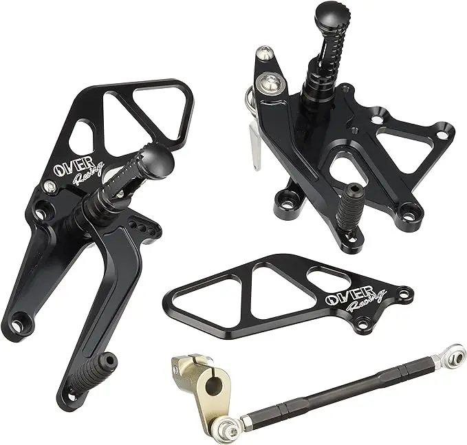 Over Racing Back Step 4 Position Rear Set For Ninja400 18- Black(51-722-01B) 1