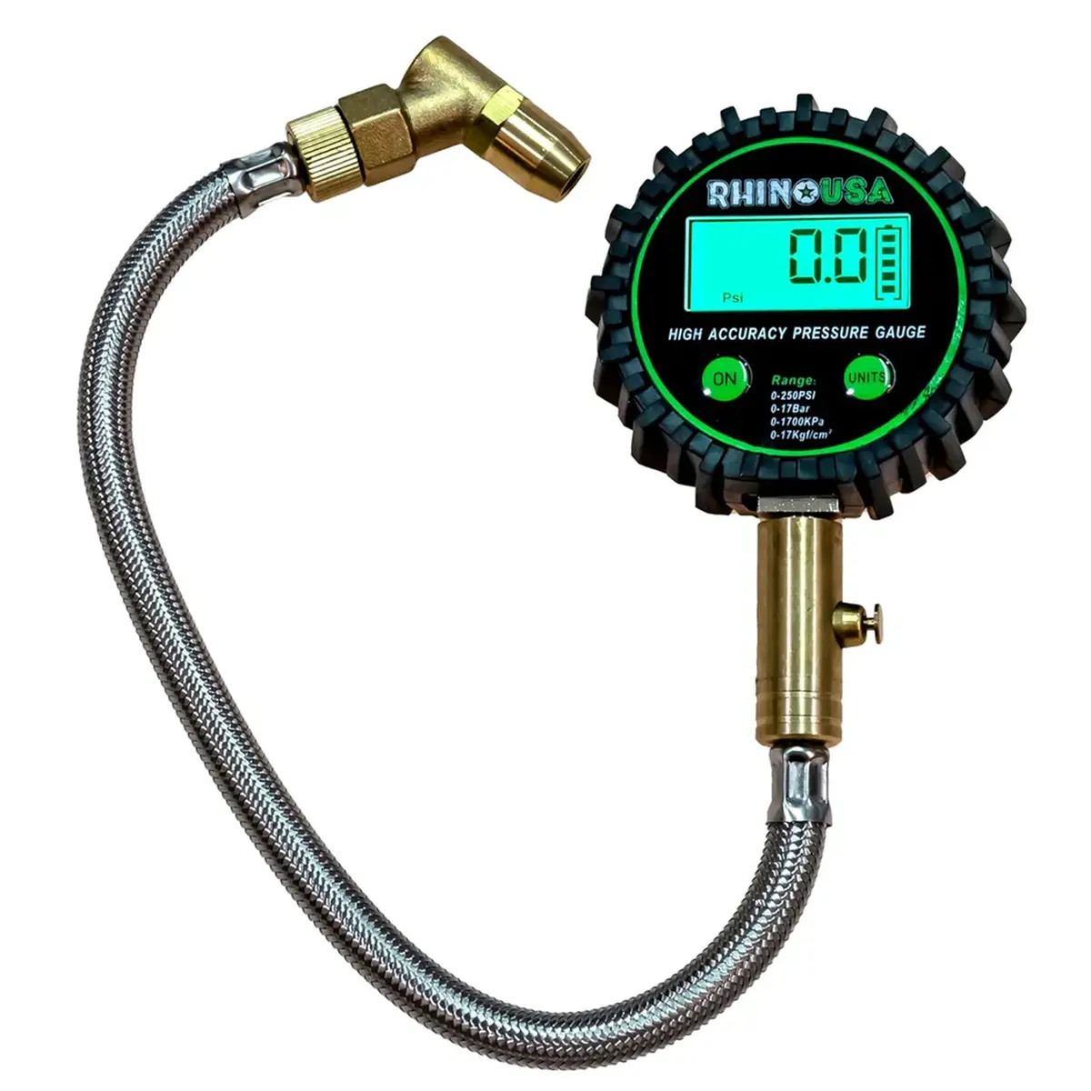 Rhino Usa 250 Psi Heavy Duty Digital Tire Gauge 1