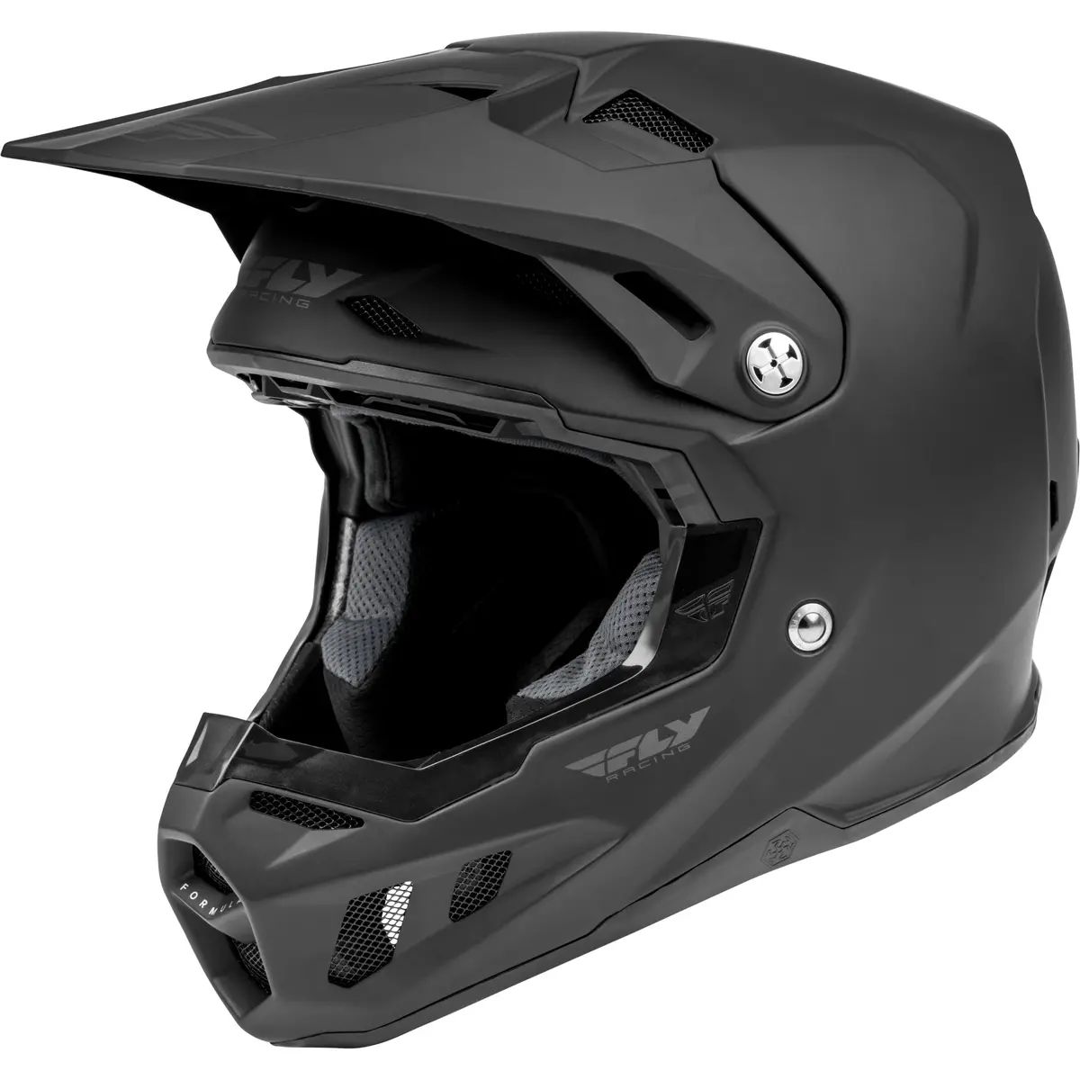 Fly Racing Formula Cc Solid Matte Black Helmet 1