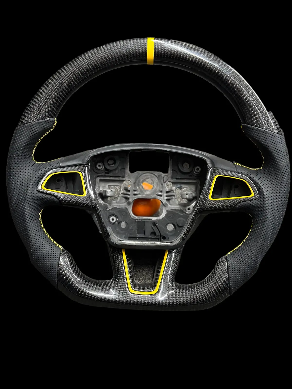Carbon Fiber Steering Wheel Ford Focus Rs/St 2016-2019 3