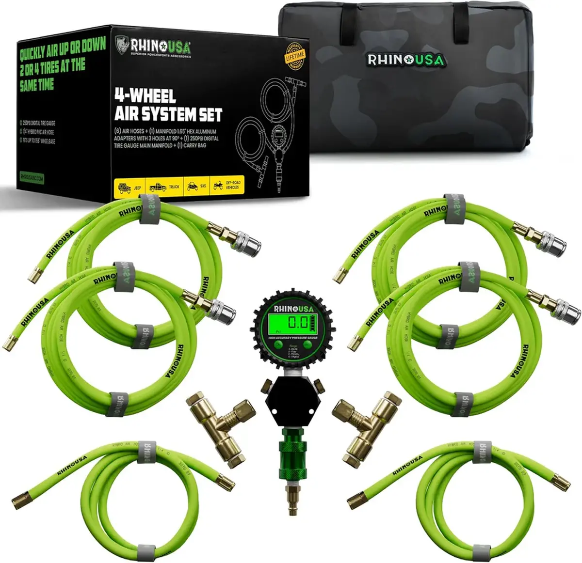 Rhino Usa 4-Wheel Tire Inflation Deflation System 1