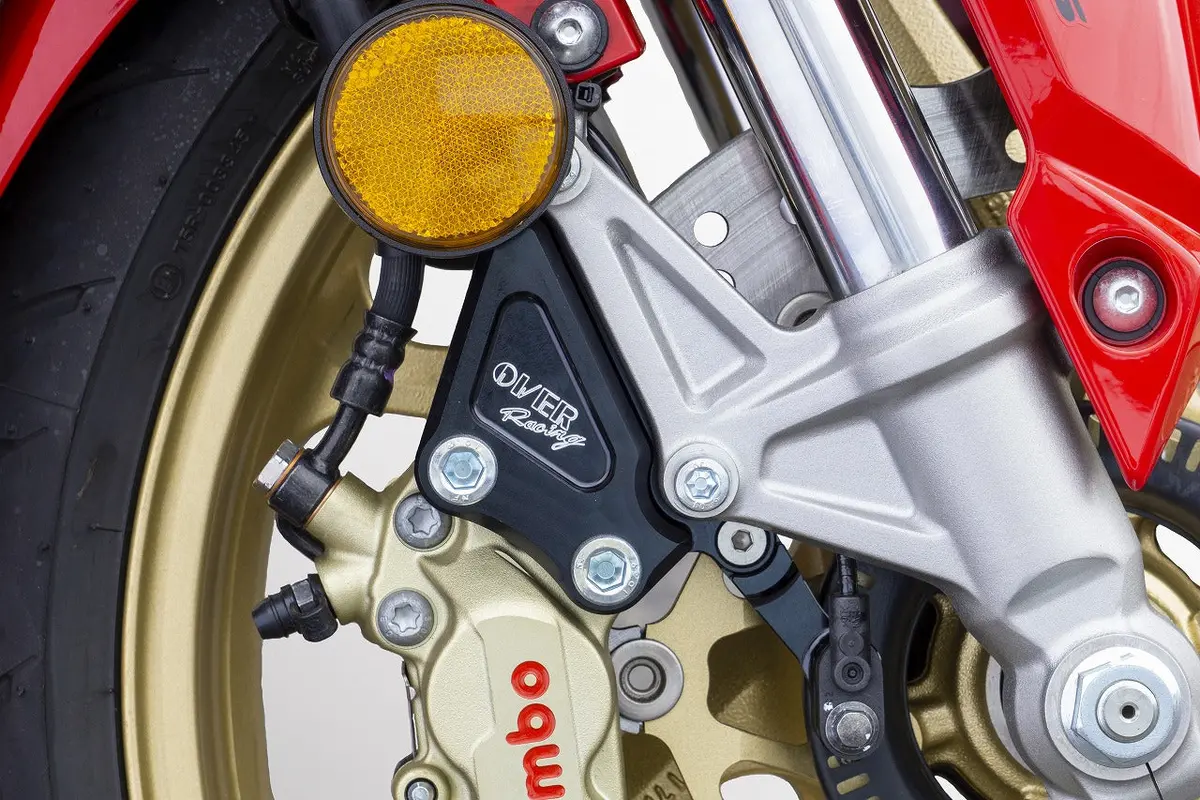 Over Racing Front Caliper Brembo 4P Support Black For Cbr250rr 17-[83-021-11B] 1