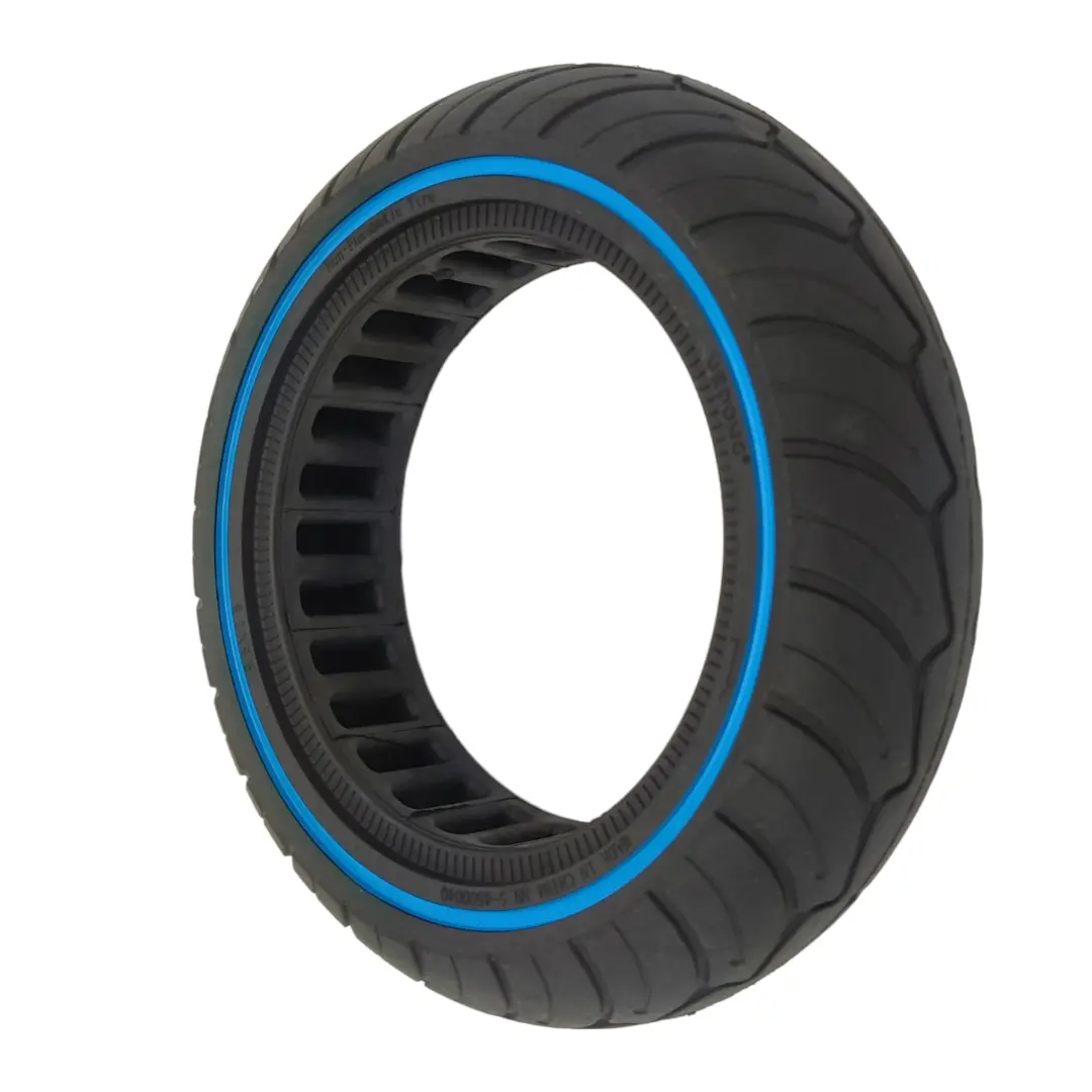 Vollgummi Reifen 9.5X2.5-6.1 Schwarz / Blau 1