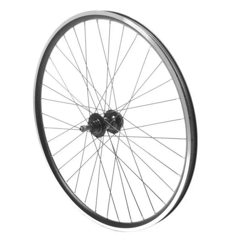 Rear 26" Disc Brake Qr Alloy Screw-On Wheel Black 1