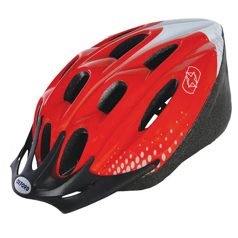 Oxford F-15 Helmet Red/White 1