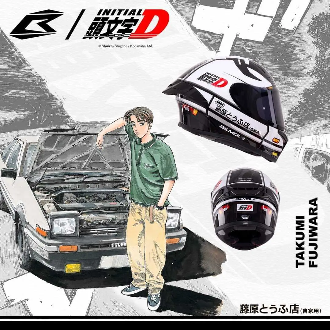 Bilmola Rapid Rslt Initial D Ae86  Full Face Helmet 1