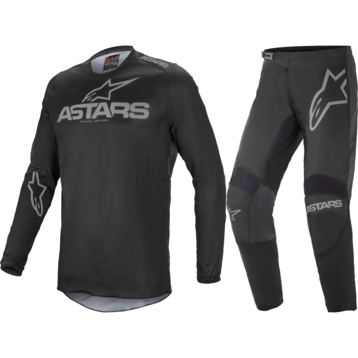 2024 Alpinestars Fluid Graphite Black Gear Combo 1