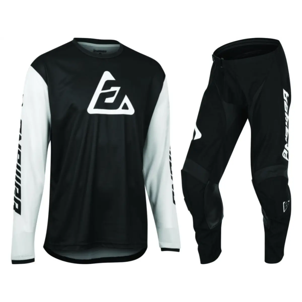 Answer Racing Arkon Bold Adult Black/White Gear Combo 1