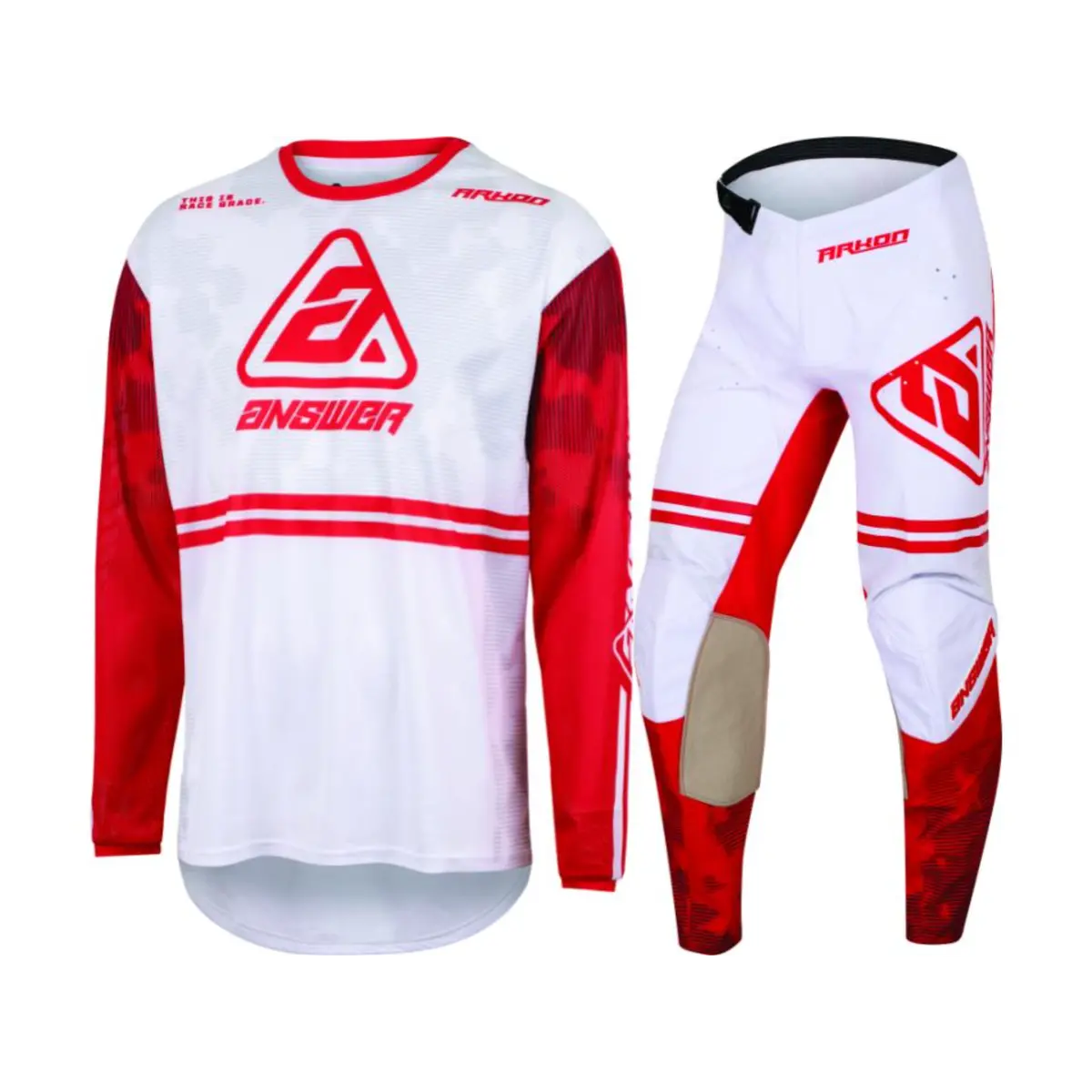 Answer Racing Arkon Trials Youth Red/White Gear Combo 1