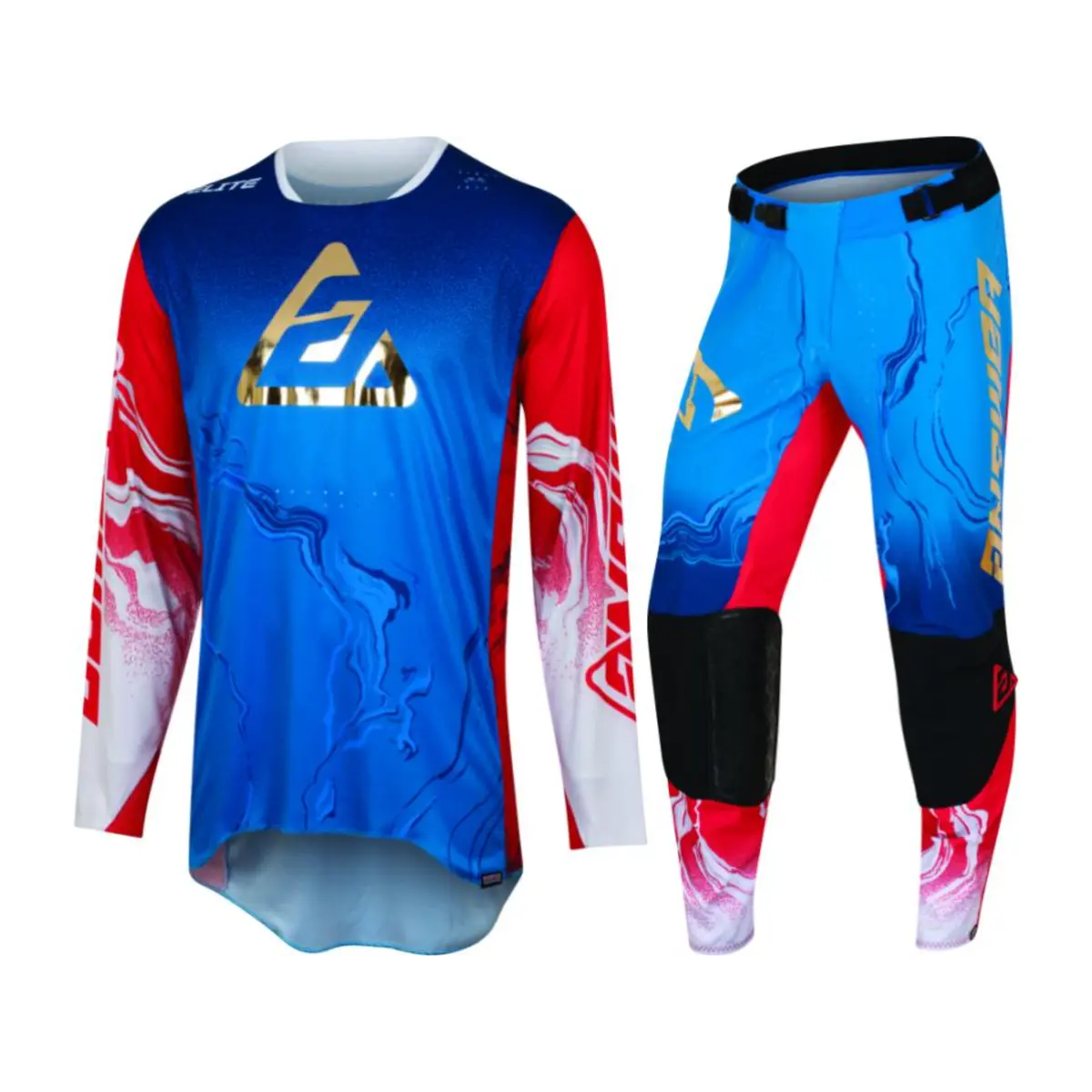 Answer Racing Elite Fusion Youth Red/White/Blue Gear Combo 1