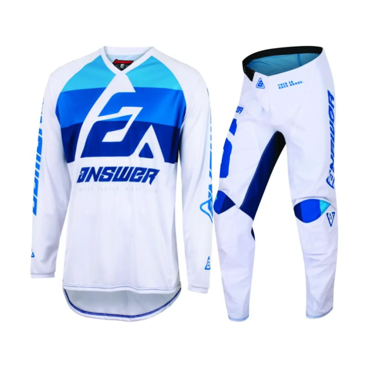 Answer Racing Syncron Cc Youth Blue/White Gear Combo 1