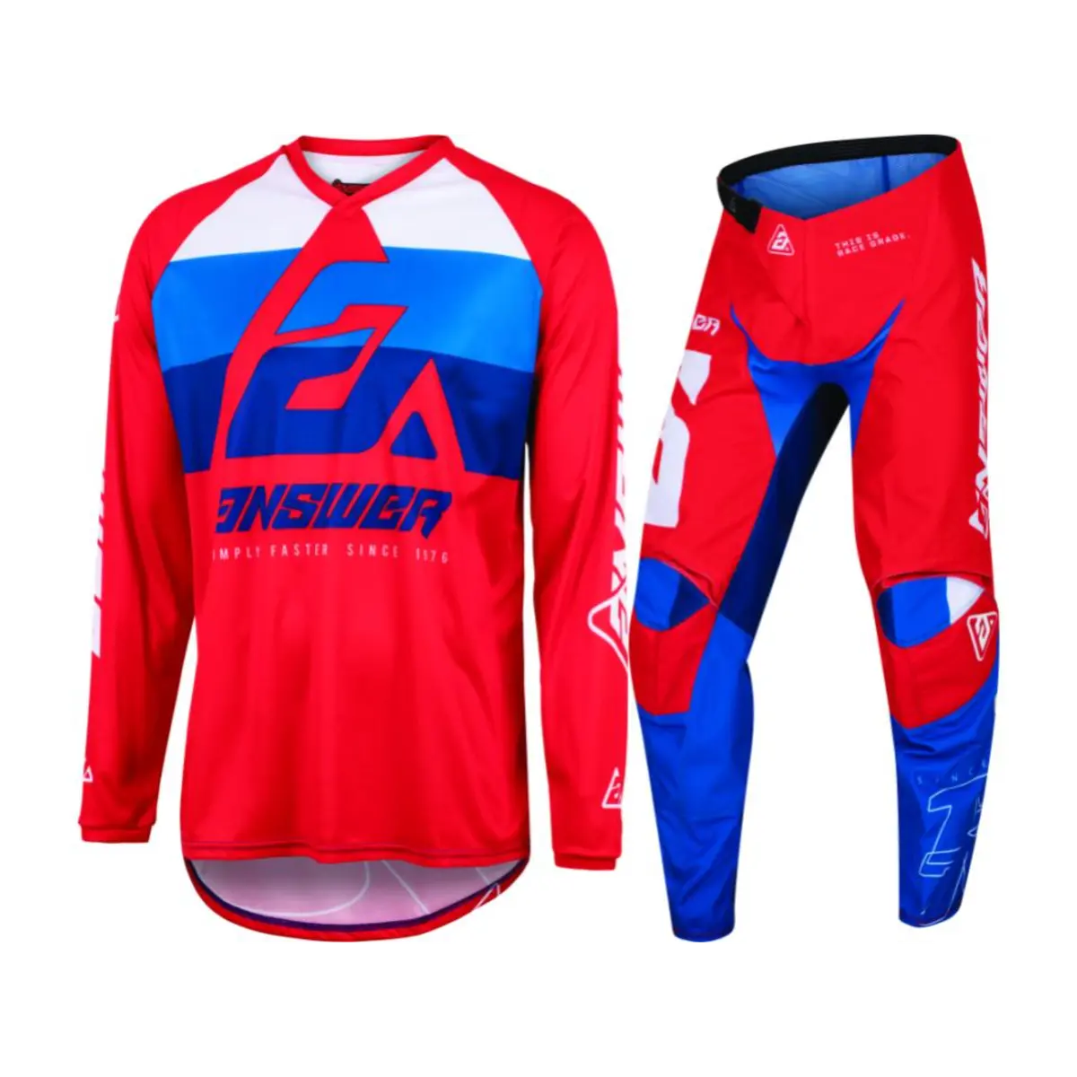Answer Racing Syncron Cc Adult Red/White/Blue Gear Combo 1