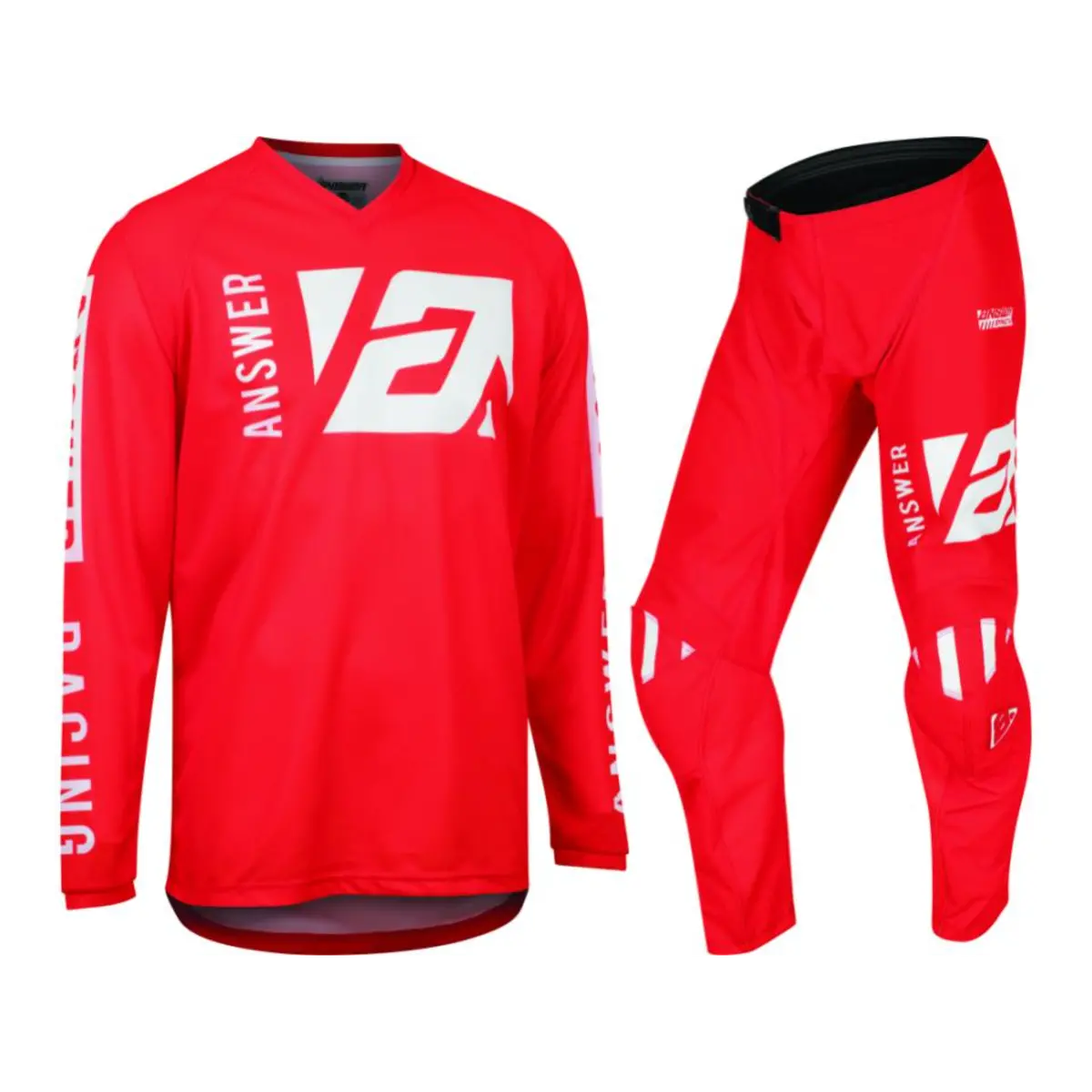 Answer Racing Syncron Merge Adult Red/White Gear Combo 1