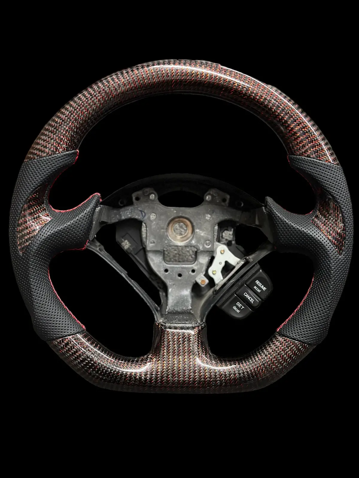 Steering Wheel - Honda - S2000 Red Reflective & Carbon Grips 1