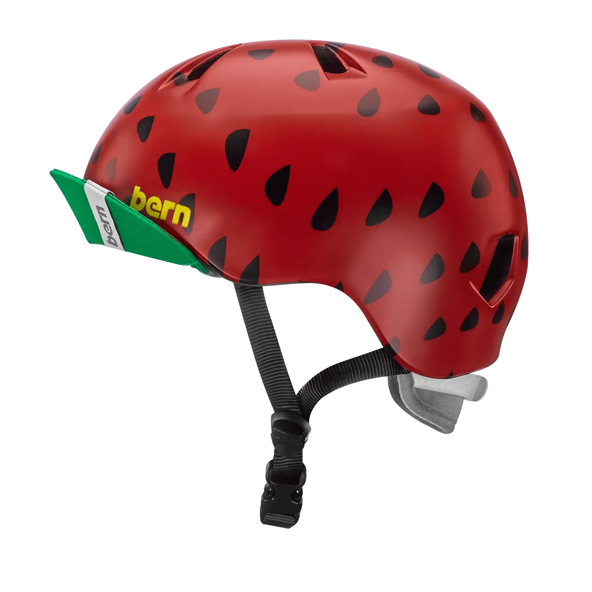 Bern Nina Satin Red Strawberry W/ Flip Visor 2