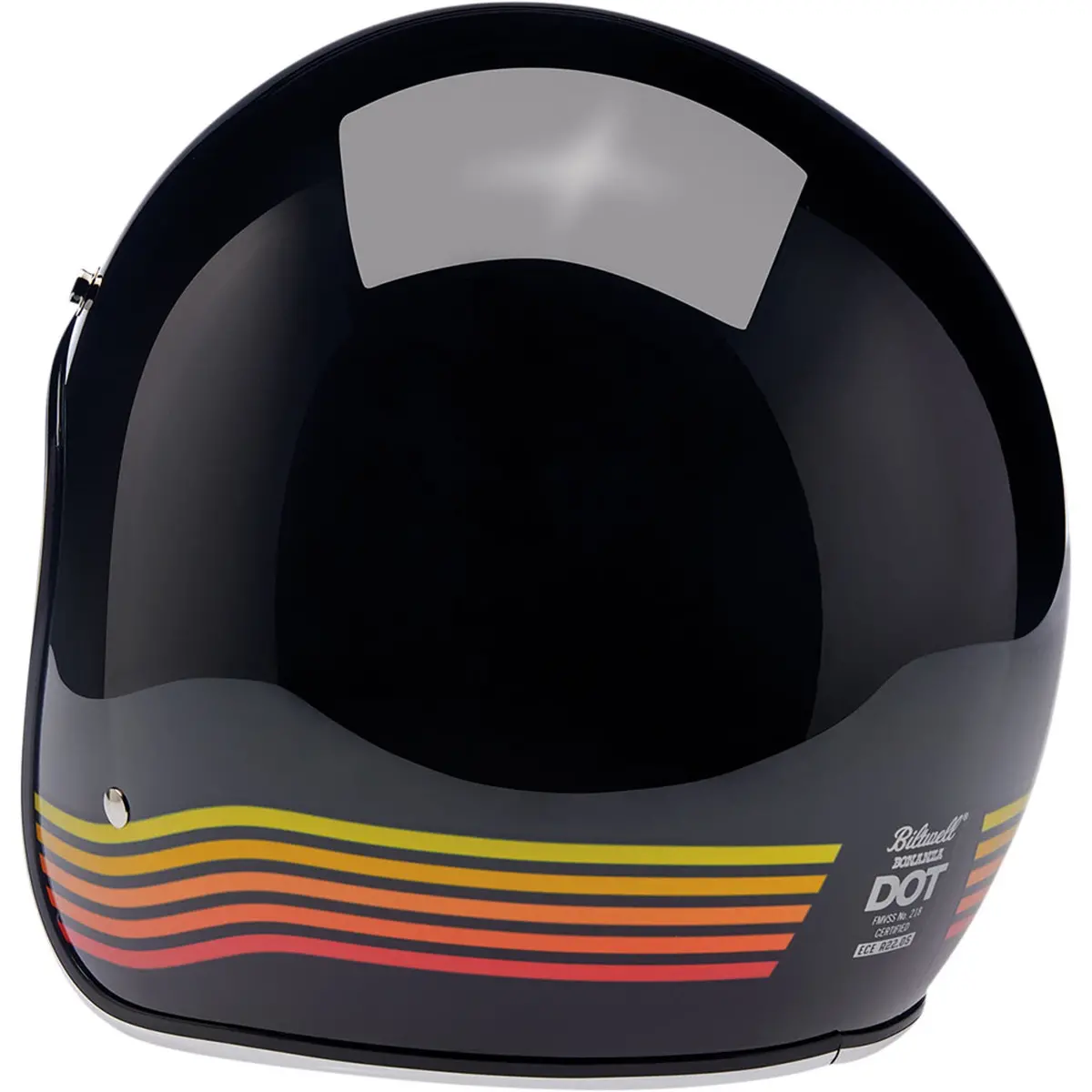 Biltwell Bonanza Spectrum Gloss Black Jet Helmet 1001-536 2