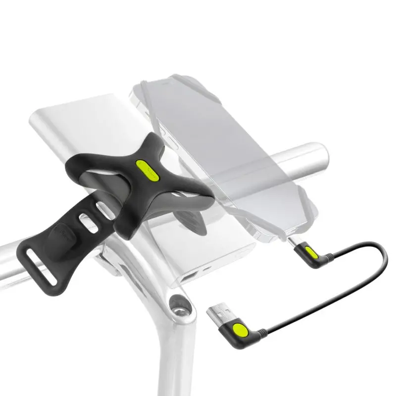 Bone Collection Bike Phone Charger Kit Usb-C/Usb-A Black 1