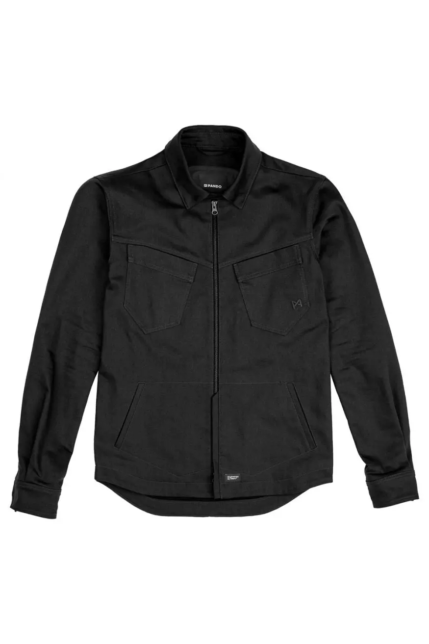 Pando Shirt Unisex Slim Fit Cordura Capo Cor 03 Bk 男女裝修身騎行外衣 1