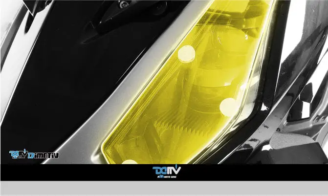 Dmv Headlight Protector Neon Yellow For Sym Drg 20~ #Di-Lpk-Sy-01-Ny 1