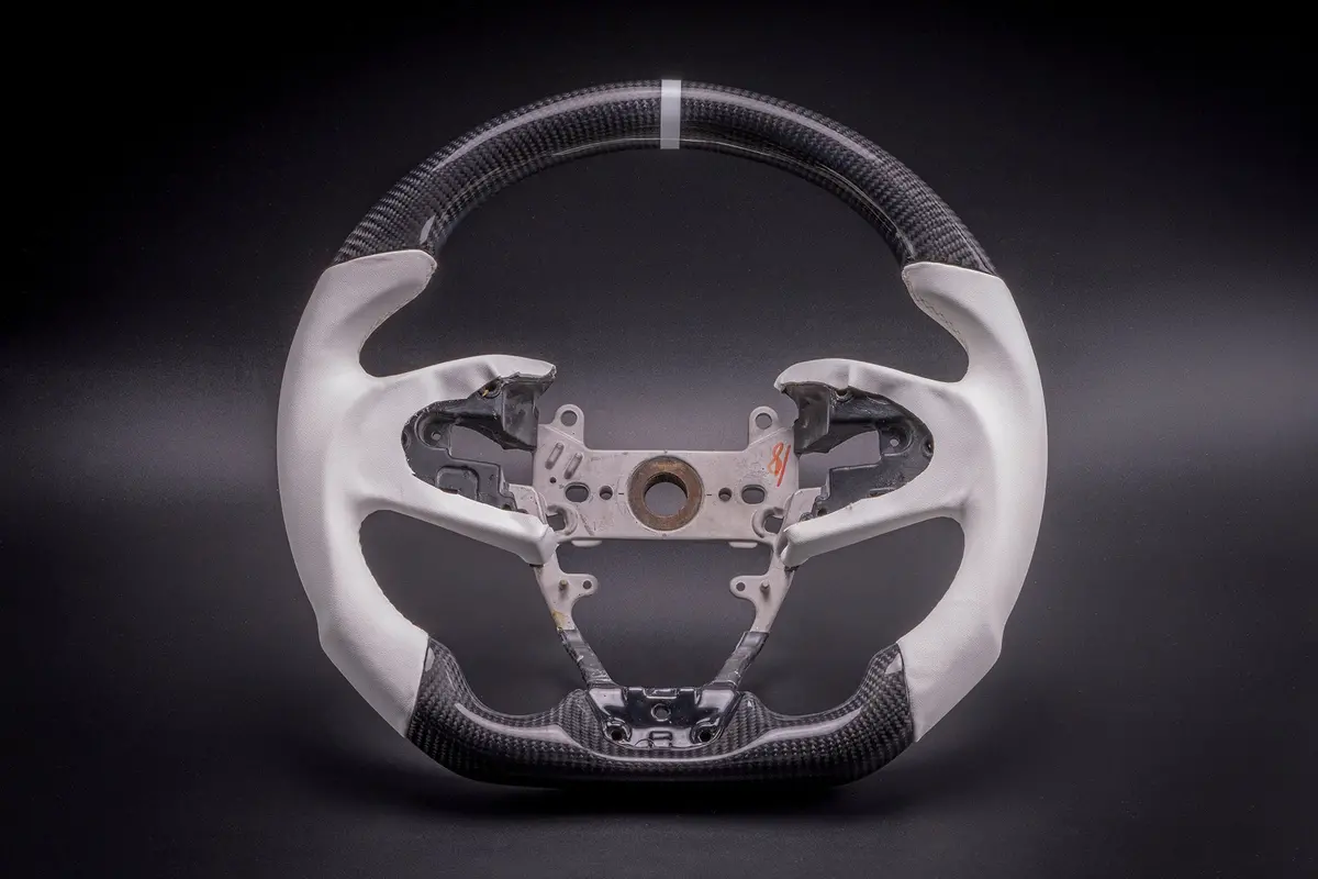 Steering Wheel - Honda - Civic 10Th Gen White Leather 1