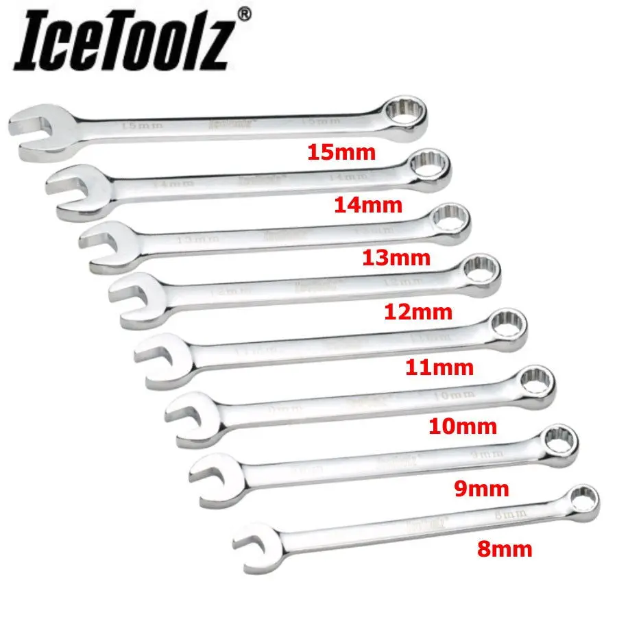 Dual Open End Spanner Set - 8 To 15Mm - Icetoolz 1
