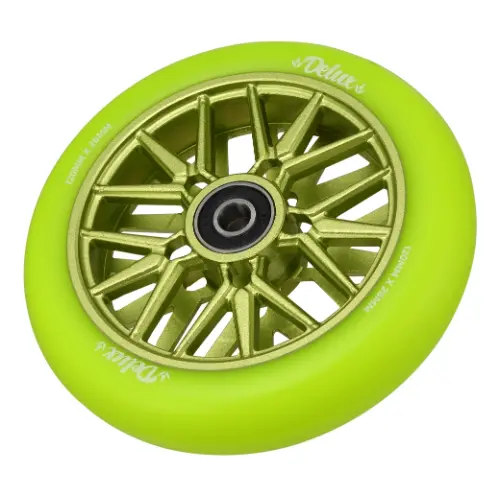 120Mm X 26Mm Delux Wheel - Green - Envy 1