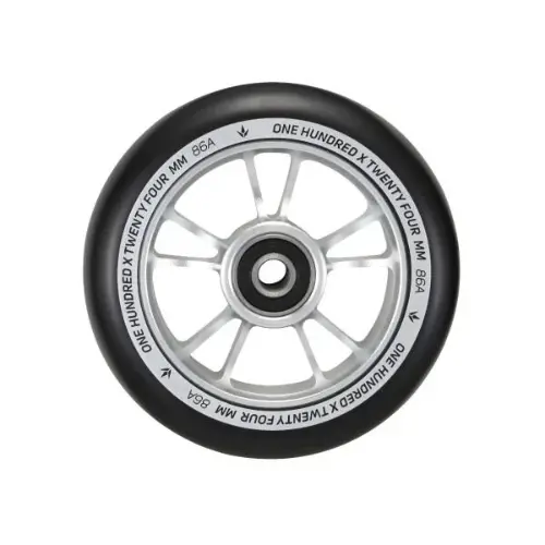 100Mm Wheel - Silver/Black 1