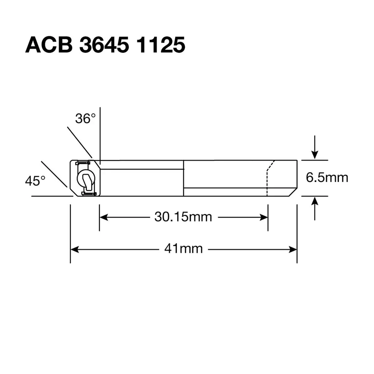 Enduro Headset Bearing 1.125" Stainless Acb 3645 1 2