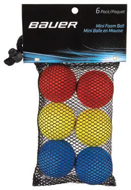Bauer Mini Foam Balls - 6-Pack 1