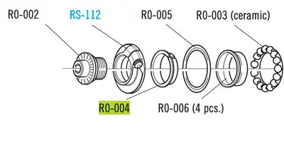 Fulcrum Part R0-004 Cone 4Pcs 1