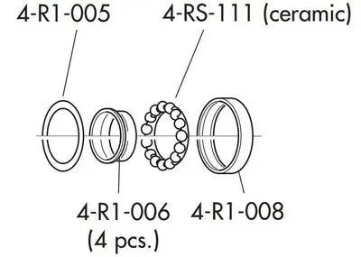Fulcrum Part R0-150 Hub Rebuild Kit 1