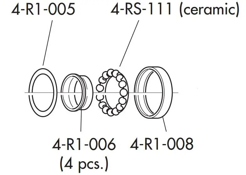 Fulcrum Part R0-150 Hub Rebuild Kit 2