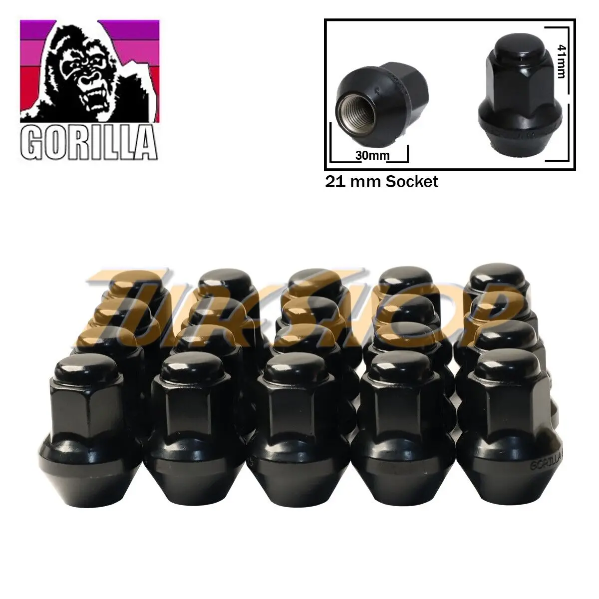 Gorilla Lugnuts Chrome Part#1140 1