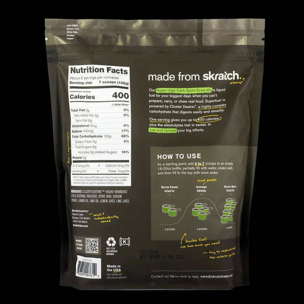 Skratch Labs Super High-Carb Sport Drink Mix 2