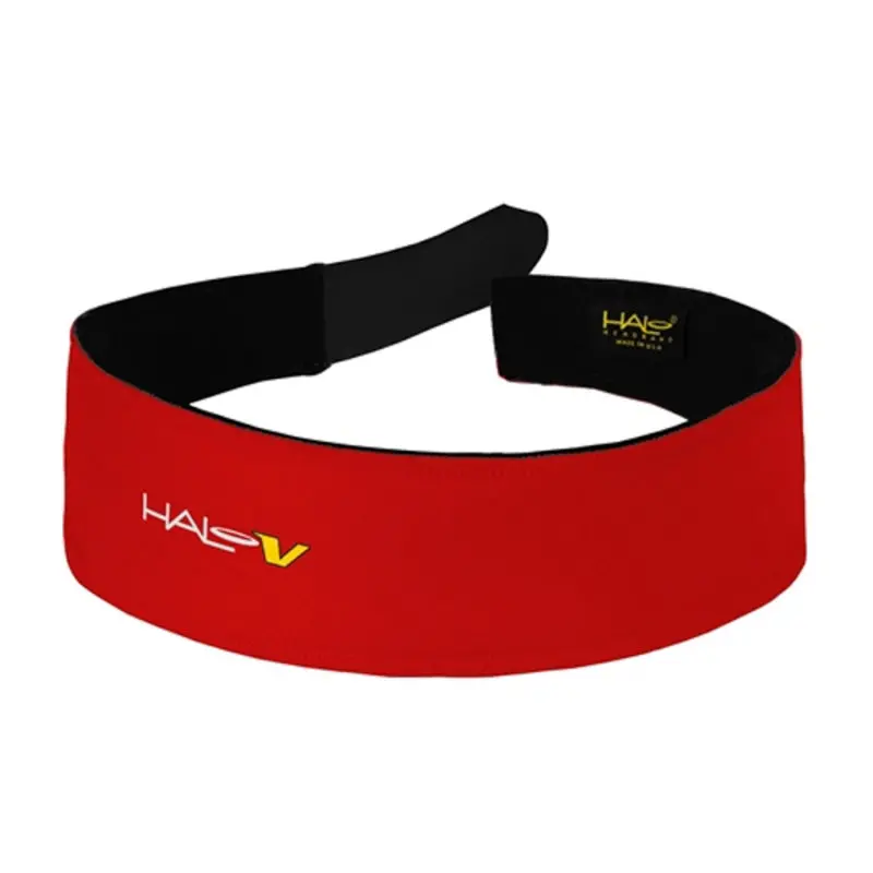 Halo V Headband Velcro Red 1