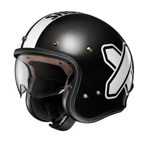 Shoei J.O.+  Cross Logo 2 Open Face Helmet 1