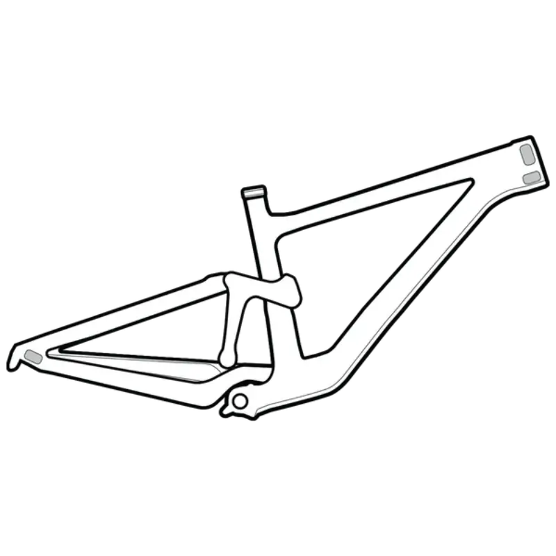 Lizard Skins Clear Protective Frame Wrap Cable Rub Kit 2