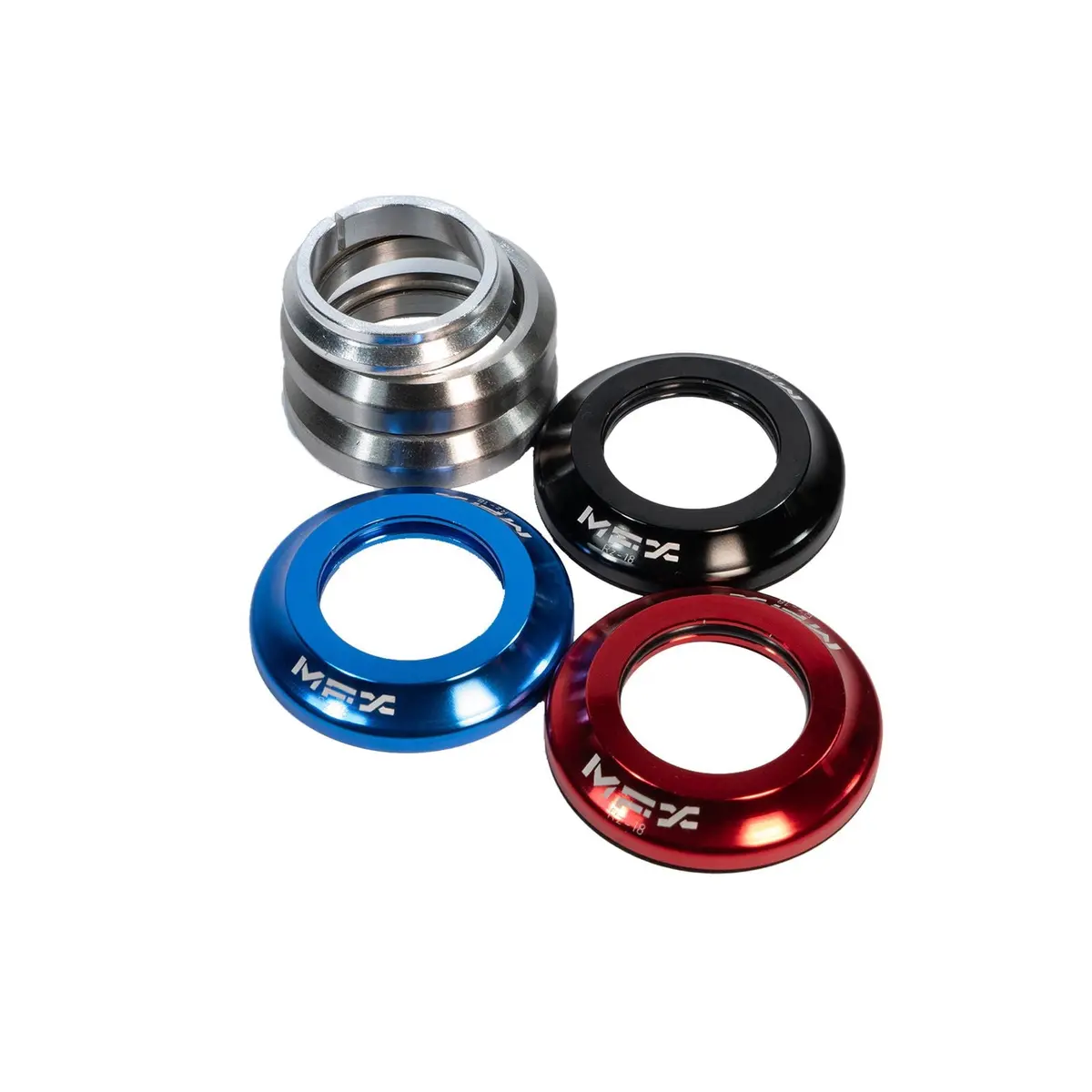 Madd Gear Mgx / Mgo Threadless Headset Red, Black & Blue 1