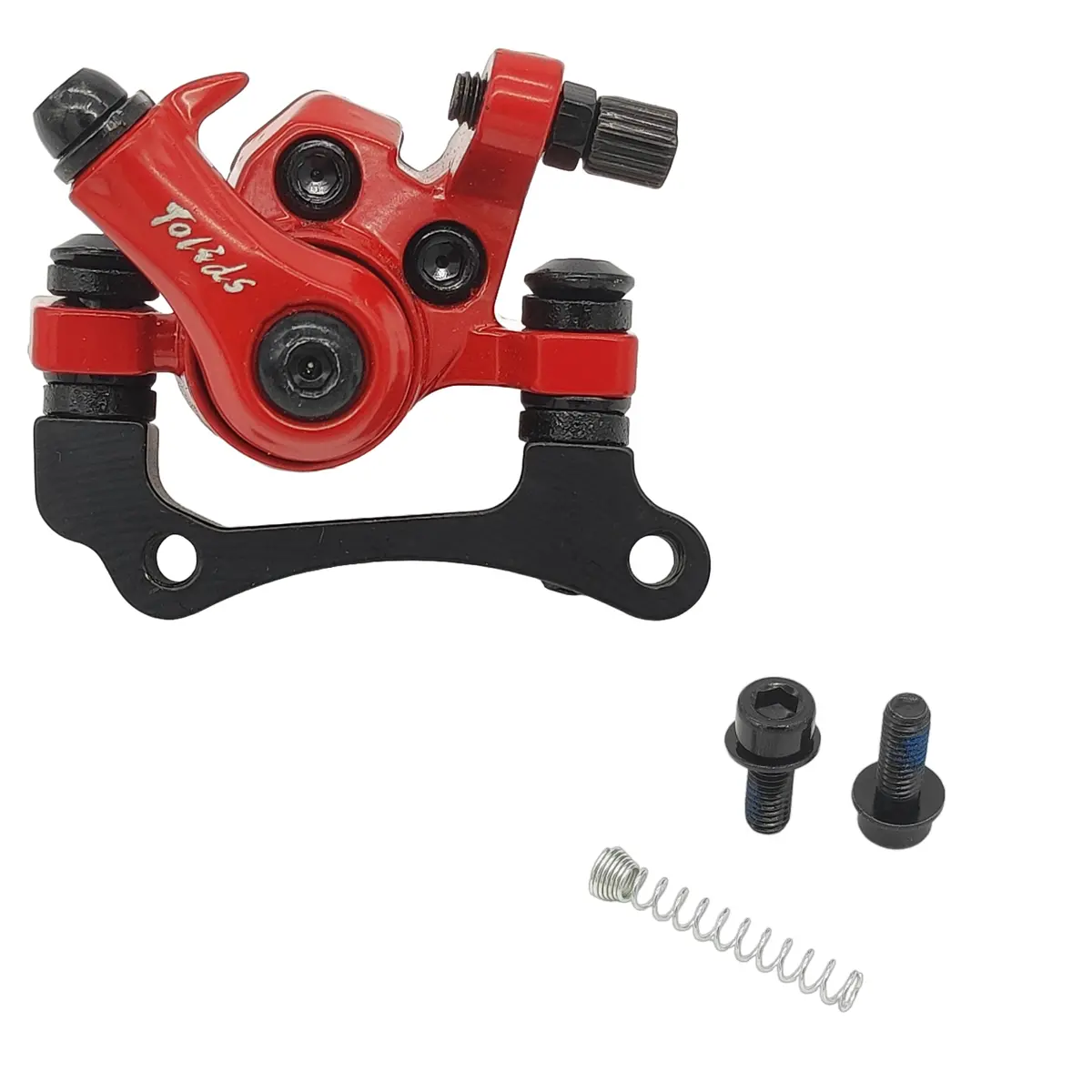 Tolids Bremssattel Schwarz Rot Mechanisch Für Kugoo M4 / M4 Pro 1